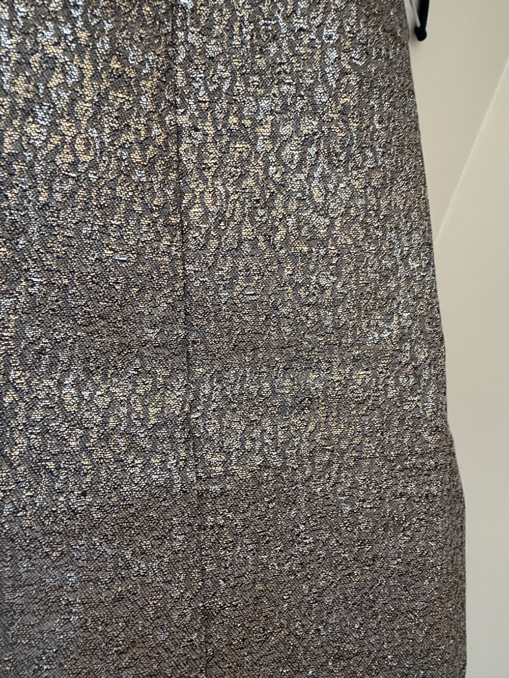 New York & Company Metallic Textured Pencil Skirt in Gold and Silver - Picture 3 of 8